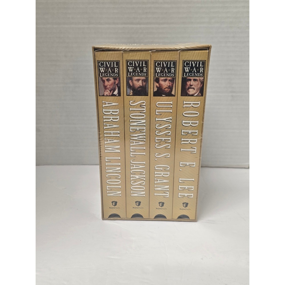 Vintage Civil War Legends VHS Box Set Acorn Media Lincoln Lee Grant Jackson New